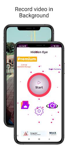 Hidden Eye - Video Recorder screenshot 1