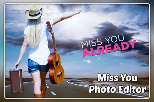 Miss You Photo Frame : Cut Paste Editor screenshot 6