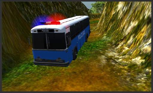 Police Bus Mountain Driving screenshot 4