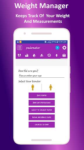 Step Counter,Weight loss,Calorie Tracker-Pedometer screenshot 7