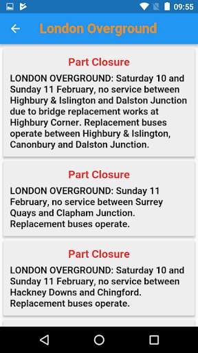 Tube Status screenshot 2