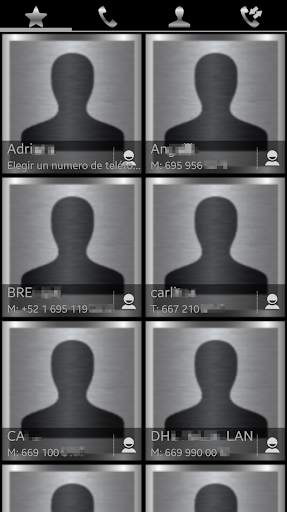 THEME SWIPE DIALER SILVER METAL screenshot 3