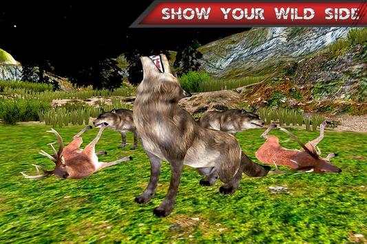 Angry Wild Wolf Jungle Attack: Wolf Simulator 3D screenshot 4