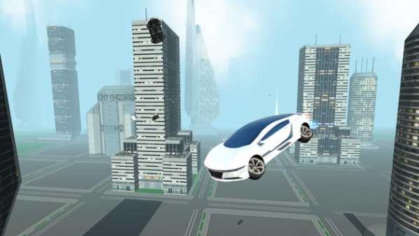 Futuristic Flying Car Driving screenshot 1