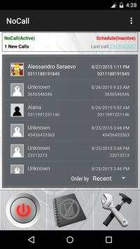 No Call Blacklist Call SPAM Blocker screenshot 1