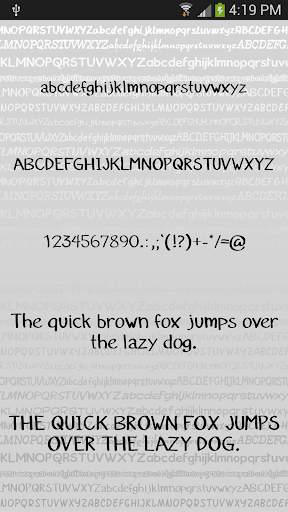 Hand fonts for Android screenshot 4