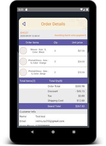 PrestaShop Mobile Dashboard screenshot 12