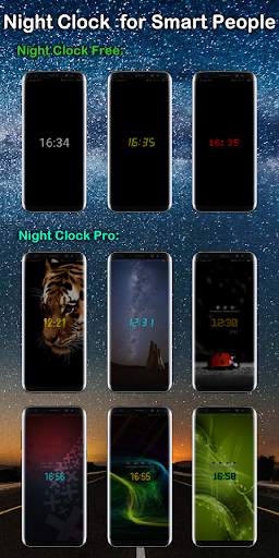 Night Clock with Always On S8 screenshot 1