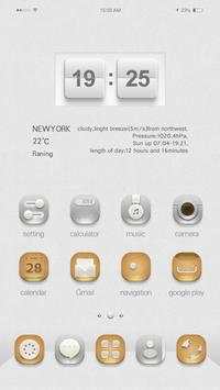 Gold&Silver GO Launcher Theme screenshot 2