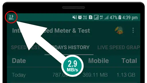 Internet Speed Meter & Speed T screenshot 1