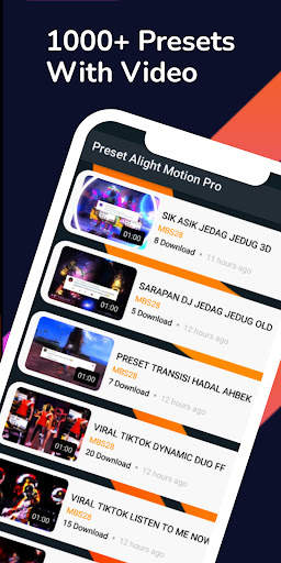 Preset Alight Motion Pro screenshot 1