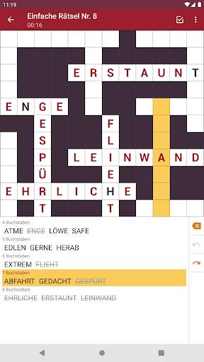 Kreuzgitter Wort Rätsel screenshot 12