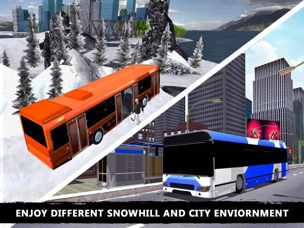 Offroad Snow Tourist Bus Drive screenshot 9