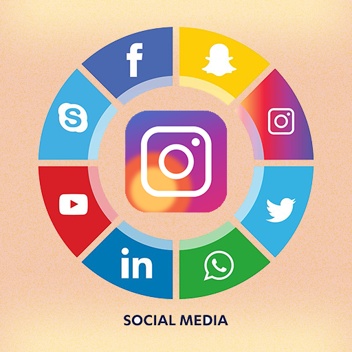 All social media and social networks in one app आइकन