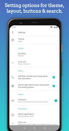 Drut Launcher - Fast app dialer & contact dialer screenshot 7