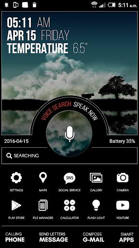 Black Total launcher theme screenshot 1