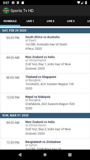Live Sports Tv HD - Live Cricket Streaming screenshot 3