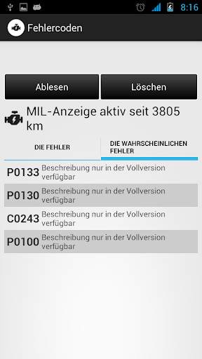 AutoDiagnose LITE (OBDII ELM) screenshot 2
