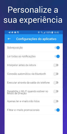 ping: Texto falado: SMS, e-mails lidos em voz alta screenshot 8