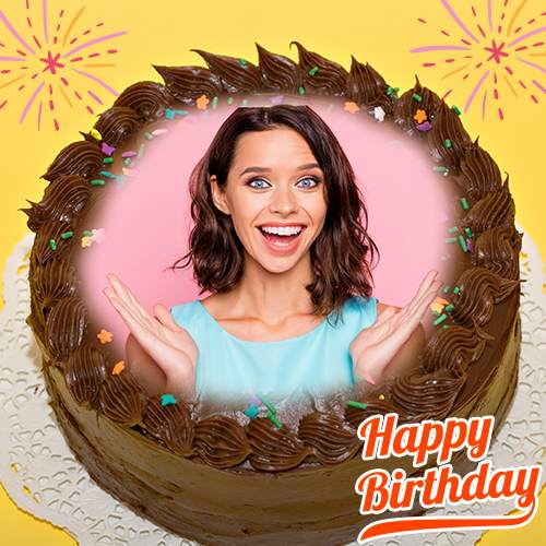 Photo On Birthday Cake : Photo Frames 4 تصوير الشاشة