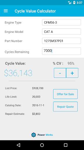 Cycle Value Calculator - Calculate LLP Cycle Value screenshot 1