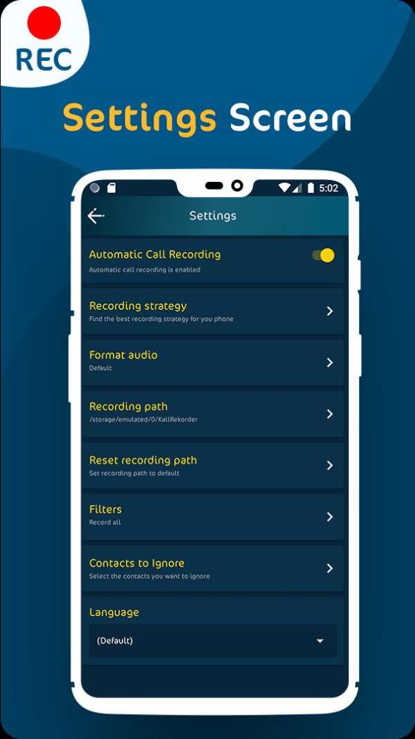 Call Recorder Automatic - Free call recorder app screenshot 2