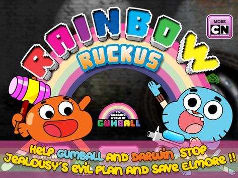 Gumball Rainbow Ruckus Lite screenshot 1