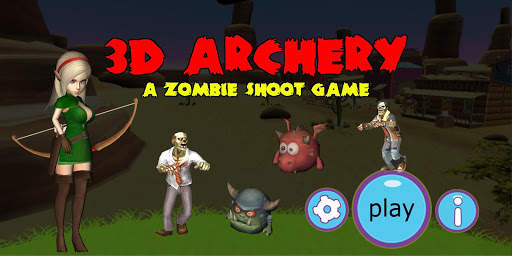 Archery-3D (Zombie Shoot) screenshot 2