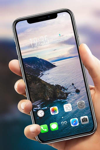 Nature Sea cliff view theme for Jio phone 3 screenshot 4