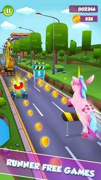 Unicorn Run Rush: Endless Runner Games screenshot 3