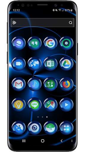 Theme Launcher - Spheres Blue Icon Changer Free screenshot 6