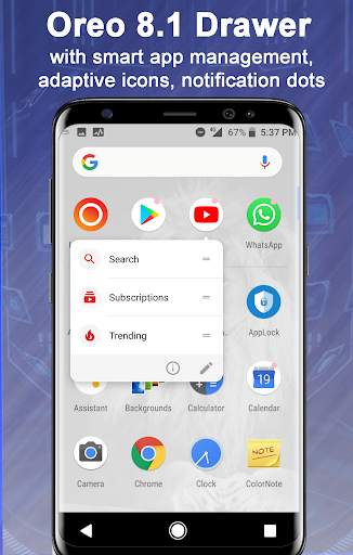 Launcher Oreo 8.1 screenshot 2