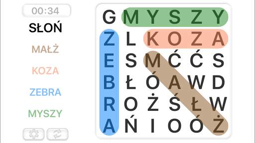 Szukanie słów. Polski screenshot 2