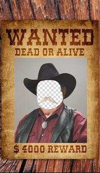 Wanted Poster Photo Frames 3 تصوير الشاشة