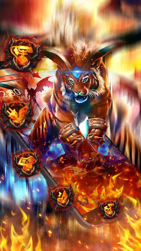 Legend Fire Tiger Theme screenshot 2