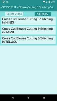 CROSS CUT - Blouse Cutting & Stitching Videos App screenshot 3