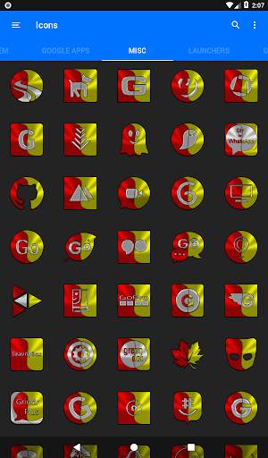 Red and Yellow Icon Pack screenshot 13