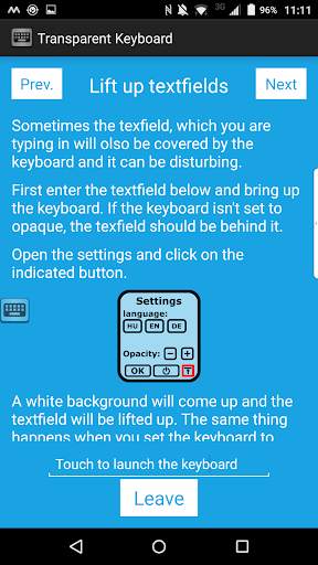 Transparent Keyboard screenshot 4