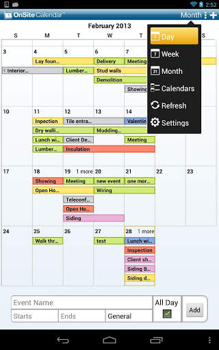 OnSite Calendars screenshot 1