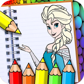 Learn to color Princesses icon