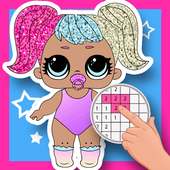 Pixel Dolls: Coloring By Numbers on 9Apps