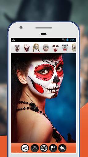 Halloween Makeup Face Photo Editor 4 تصوير الشاشة