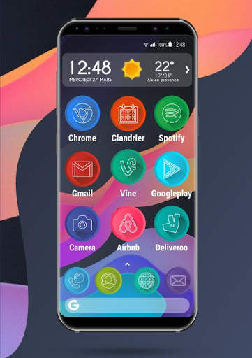Apolo Circle  - Theme, Icon pack, Wallpaper screenshot 2