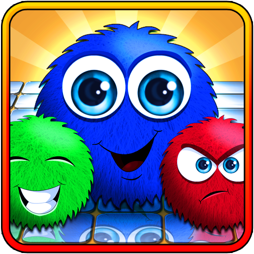 Fluffy balls – 5 in line. icon