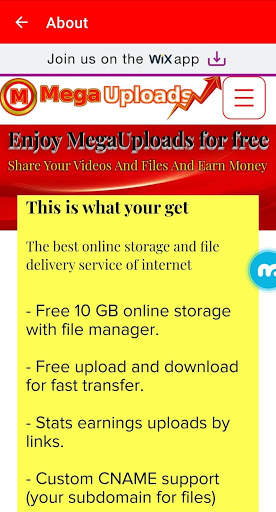 MegaUploads - UNLIMITED Cloud Storage share files screenshot 10
