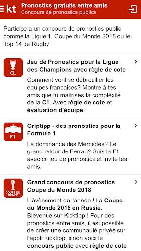 Kicktipp - Pronostics football et rugby entre amis screenshot 2
