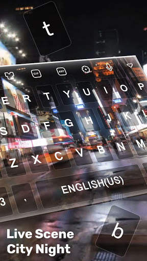 Scene City Night Live Keyboard screenshot 1