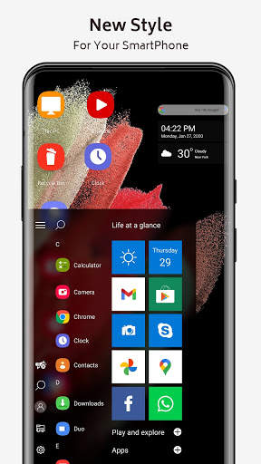 S21 theme for computer launcher screenshot 2
