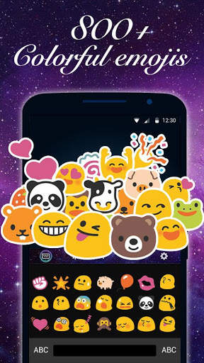 Galaxy Emoji Keyboard Theme स्क्रीनशॉट 2