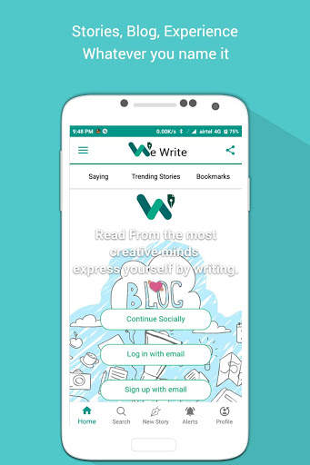 WeWrite - Best Quotes & story writing app screenshot 1